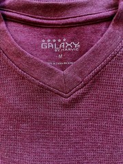 Mens Thermal Long Sleeve Shirts Premium V-Neck M-XL Galaxy by Harvic New