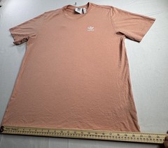 adidas Originals Men’s Trefoil Logo Crew Neck Short Sleeve T-Shirt Pink S