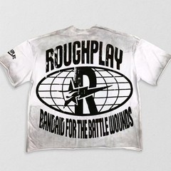 NEW Men’s RoughPlay “New York” White Rhinestone High-Quality Cottton Tee S-XL