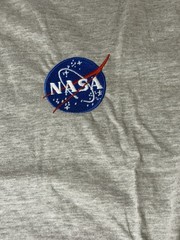 Zuni Sportswear NASA Embroidered Logo Gray Men’s XL Crew Neck T-Shirt