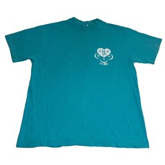 Vintage 90s Half Moon Bay Walk & Run Shirt Marathon Tee Men L Teal Single Stitch