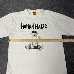 Human Made Shirt Mens Small White Bear Graphic Made In Japan Streetwear Tee