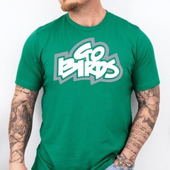 GO BIRDS | Philadelphia Football themed Soft Ring Spun Cotton T-Shirt