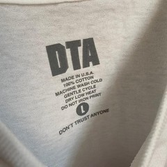 DTA Don’t Trust Anyone Graphic T-Shirt L Vintage Streetwear