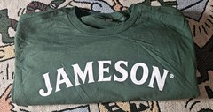 Jameson Irish Whiskey T-Shirt Adult Large Unisex Cotton Dark/Forrest Green