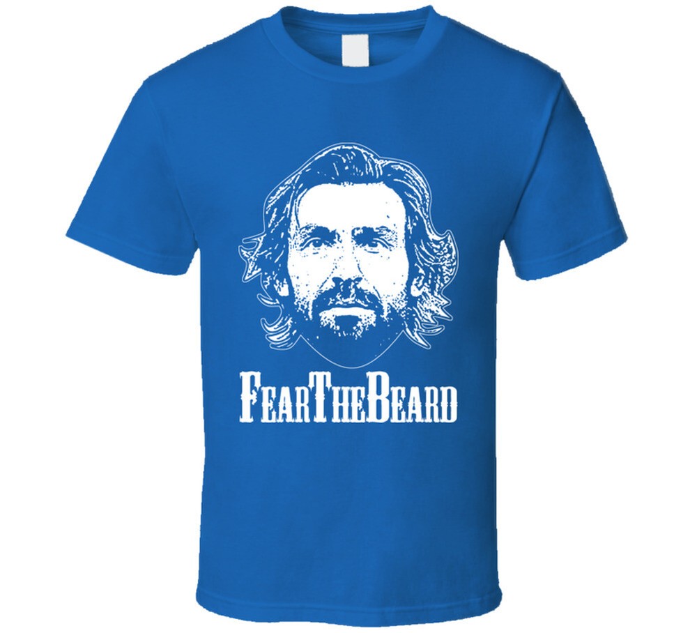 Andrea Pirlo Fear The Beard Italia Italy Azzuri T Shirt