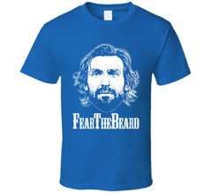 Andrea Pirlo Fear The Beard Italia Italy Azzuri T Shirt