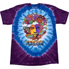 Jimi Hendrix Jimi Mod Tie-Dye T-Shirt Liquid Blue