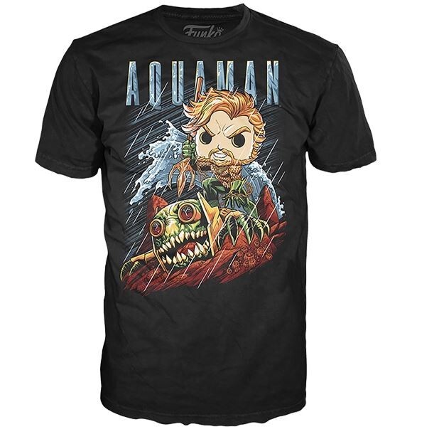 NEW Funko POP Tees AQUAMAN t shirt Jim Lee Collection DC Comics Exclusive M L XL
