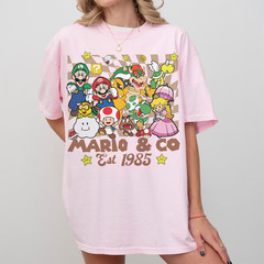 Mario and Friends Shirt, Retro Super Mario Shirt, Mario Family Shirt