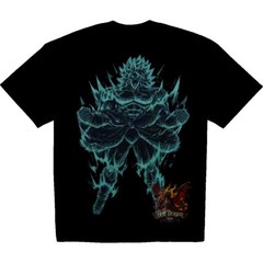 Legendary Super Saiyan Green Broly Colorful Neon glow T-shirt 100% Cotton
