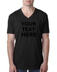 Custom Text, Logo- Next Level Men’s Premium CVC V-Neck Soft T-Shirt 6240