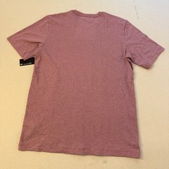 TravisMathew Mens Heathered Mauve Graphic T-Shirt Short Sleeve Logo Tee Medium