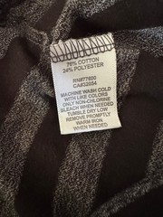 BDG Slim Fit Men’s Crew Neck T-Shirt Striped L Black & Gray