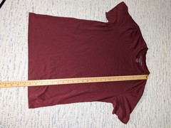 American Eagle Men’s Red Super Soft Knit Solid Crew Neck Standard Fit Tee XS