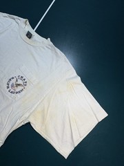 Vtg Chaps Ralph Lauren Single Stitch Pocket T Shirt Large Made In USA 90s Flaws