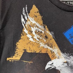 American Eagle Outfitters Vintage Fit Black Big Eagle Graphic T-Shirt Mens 2XL