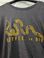 BRCC BLACK RIFLE COFFEE CO NEW T SHIRT Men’s 3XL COFFEE OR DIE SNAKE