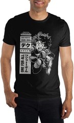 My Hero Acadamia NWT Graphic Tshirt Black Short Sleeve Men’s Size XL Cartoon