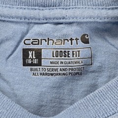 Carhartt Pocket T-Shirt Mens XL Light Blue Loose Fit K87 Short Sleeve Tee