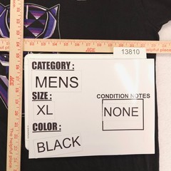 Marvel Black Panther Graphic Short Sleeve Casual Shirt Mens Size XL Black