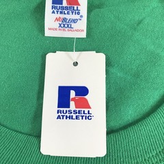 Vintage Russell Athletic Shirt Mens 3XL Green NuBlend Short Sleeve Tee Blank