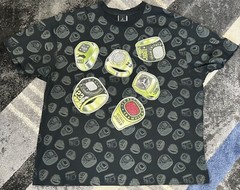 Nike Air Jordan Vintage Y2k All Over Print Rhine Stones Championship Rings SzXXL