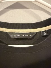 TravisMathew Long Sleeve Crew Shirt Men’s M Black Golf ChampionsGate Logo