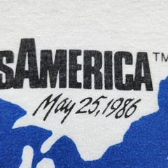 Vintage Hands Across America Shirt Mens Large 1986 Charity Africa USA 80s Tee