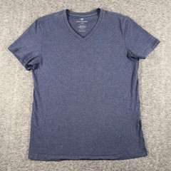 Mack Weldon Shirt Mens Large Blue Pima Cotton V Neck Soft Casual Tee T-Shirt