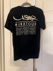 Usher #URXTOUR Black Concert T-Shirt Unisex Graphic Tour Tee – Medium