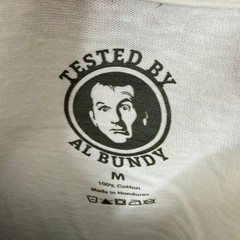 Tested by Al Bundy Men’s No Ma’am Graphic Short Sleeve T-Shirt White Medium