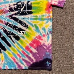 Lysergic Boombox Tie Dye Shirt Mens Medium Colortone Psychedelic Trippy Graphic
