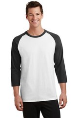 PC55RS Port & Company Core Blend 3/4-Sleeve Raglan Tee