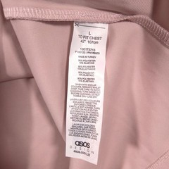ASOS DESIGN Shirt Mens Large Pink Stretch Jersey Basic Solid Tee Crewneck Casual