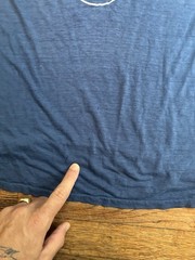 Super Thin Single Stitch Men’s Large, Blue, Porthole