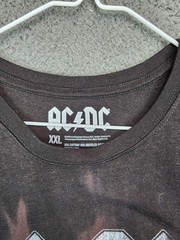 AC/DC Band T-Shirt XXL Bleach Tie Dye Back in Black 2022 VG B2