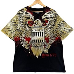 7.62 Design US Army Eagle T-Shirt Mens XL Black 2008 Military USA Y2K Bikercore