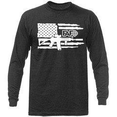 FAFO 2A Pro Gun Rights Patriotic American Flag Long Sleeve Shirt