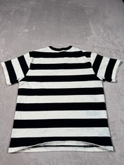 Non Stock MFG Striped Shirt Size Large Thick Cotton Single Stitch