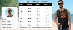 Mens Summer Beach Tank Top Tropical Hawaiian Palm Tree Print Sleeveless Shirts