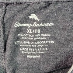 Tommy Bahama Mens Loungewear Set XL Gray V-Neck S/S Drawstring Shorts Pocket