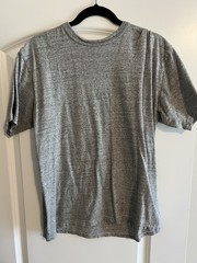 Whitesville Quali-T Heavyweight Gray Cotton Short Sleeve T-Shirt Size XL