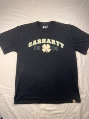 Carhartt Shamrock T-Shirt Relaxed Fit Heavyweight Short Sleeve M Black