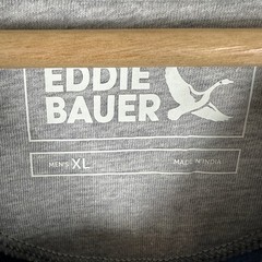 Eddie Bauer Men’s XL Henley Shirt Dusk Blue Thermal Waffle Knit Long Sleeve NEW