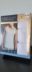 Perry Ellis Portfolio Men’s 3-Pieces Cotton Blend Tank Top. (110).