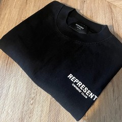 Represent Owners Club Black T Shirt Mens Medium Streetwear Graphic Text