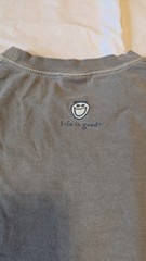 Life Is Good Long Sleeve Shirt Mens Medium Green Not All Who Wander Are Lost
