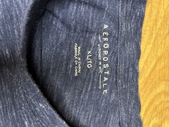 Aéropostale Men’s XL Slim Fit Heathered Blue Short Sleeve Crew Neck T-Shirt