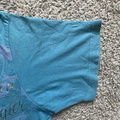 Rare Vtg 2008 Christian Audigier Blue Heavenly Foil Shirt XL City of Angels